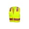 Pyramex Safety Vest, Hi-Vis, Lime, 5XL RVZ2410X5 - alternate 1
